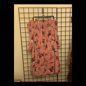 Off the shoulder floral dress